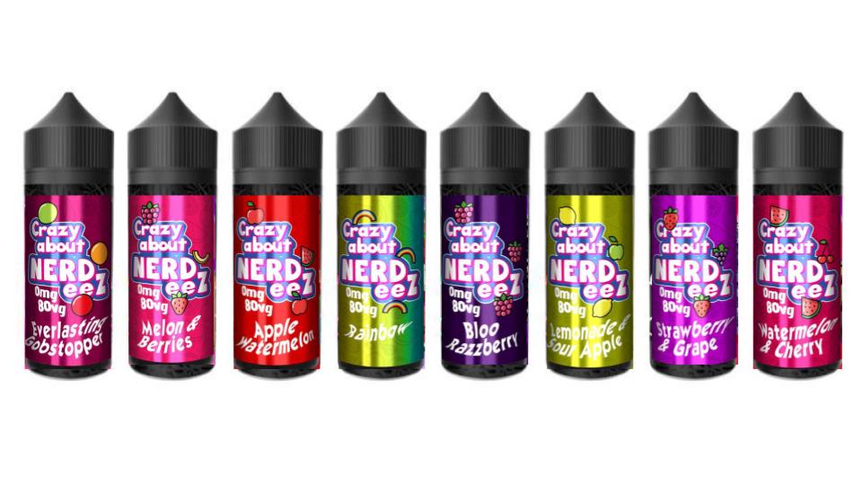 Crazy About Nerd'eez 100ml E-Juice (80VG/20PG) Elite Cigs Crazy About Nerd'eez 100ml E-Juice (80VG/20PG) Elite Cigs