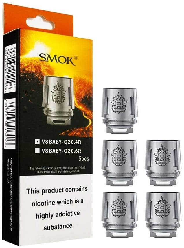 SMOK TFV8 V8 Baby Q2 0.4 ohm Replacement Coils for TFV8 Baby Tank