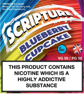 Scripture Blueberry Cupcake x3 10ml E-Juice (50VG/50PG)