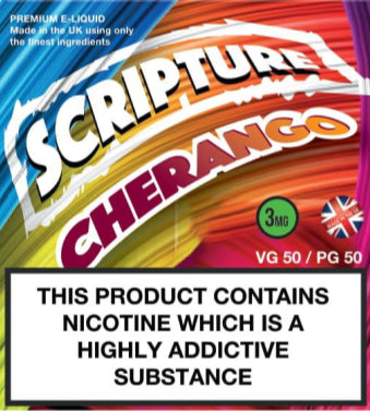 Scripture Cherango (Cherry Mango) x3 10ml E-Juice (50VG/50PG)