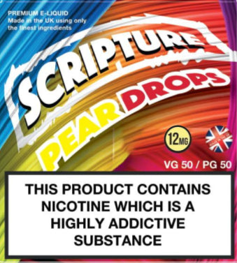 Scripture Pear Drops x3 10ml E-Juice (50VG/50PG)