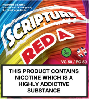 Scripture Red A x3 10ml E-Juice (50VG/50PG)