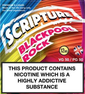 Scripture Blackpool Rock x3 10ml E-Juice (50VG/50PG)