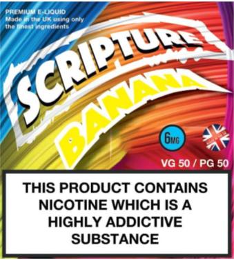 Scripture Banana x3 10ml E-Juice (50VG/50PG)