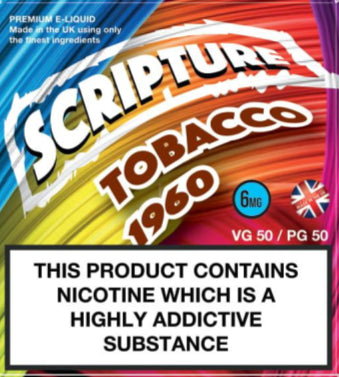 Scripture Tobacco 1960 x3 10ml E-Juice (50VG/50PG)