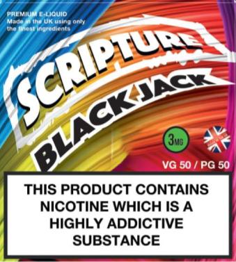 Scripture Black Jack x3 10ml E-Juice (50VG/50PG)